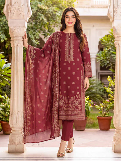 3 Piece Lawn Suit (Unstitched) Regular