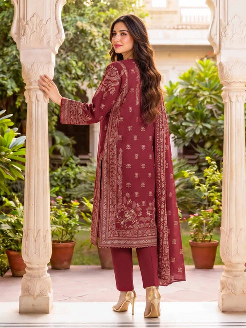 3 Piece Lawn Suit (Unstitched) Regular