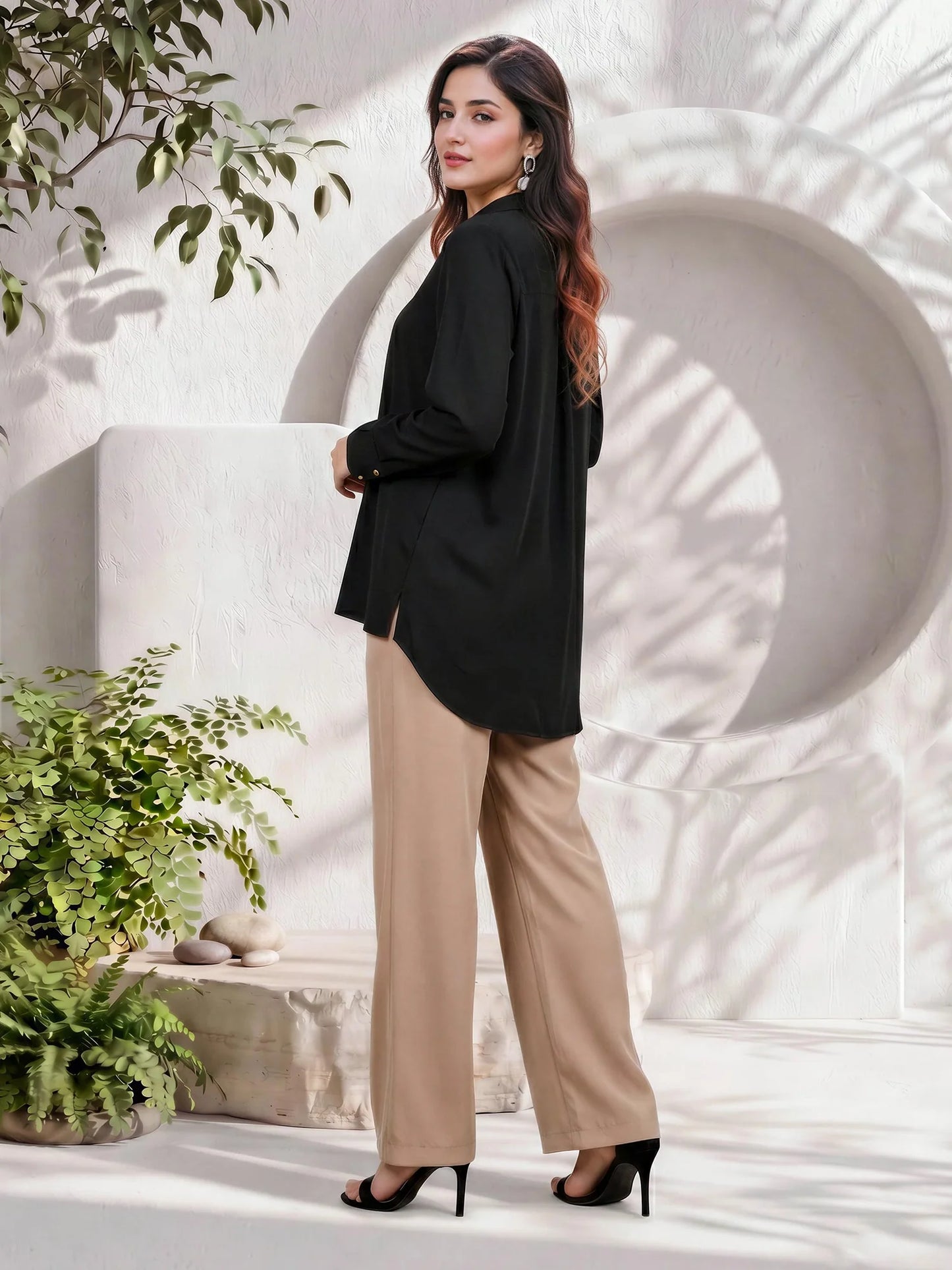 Collared Demin Top