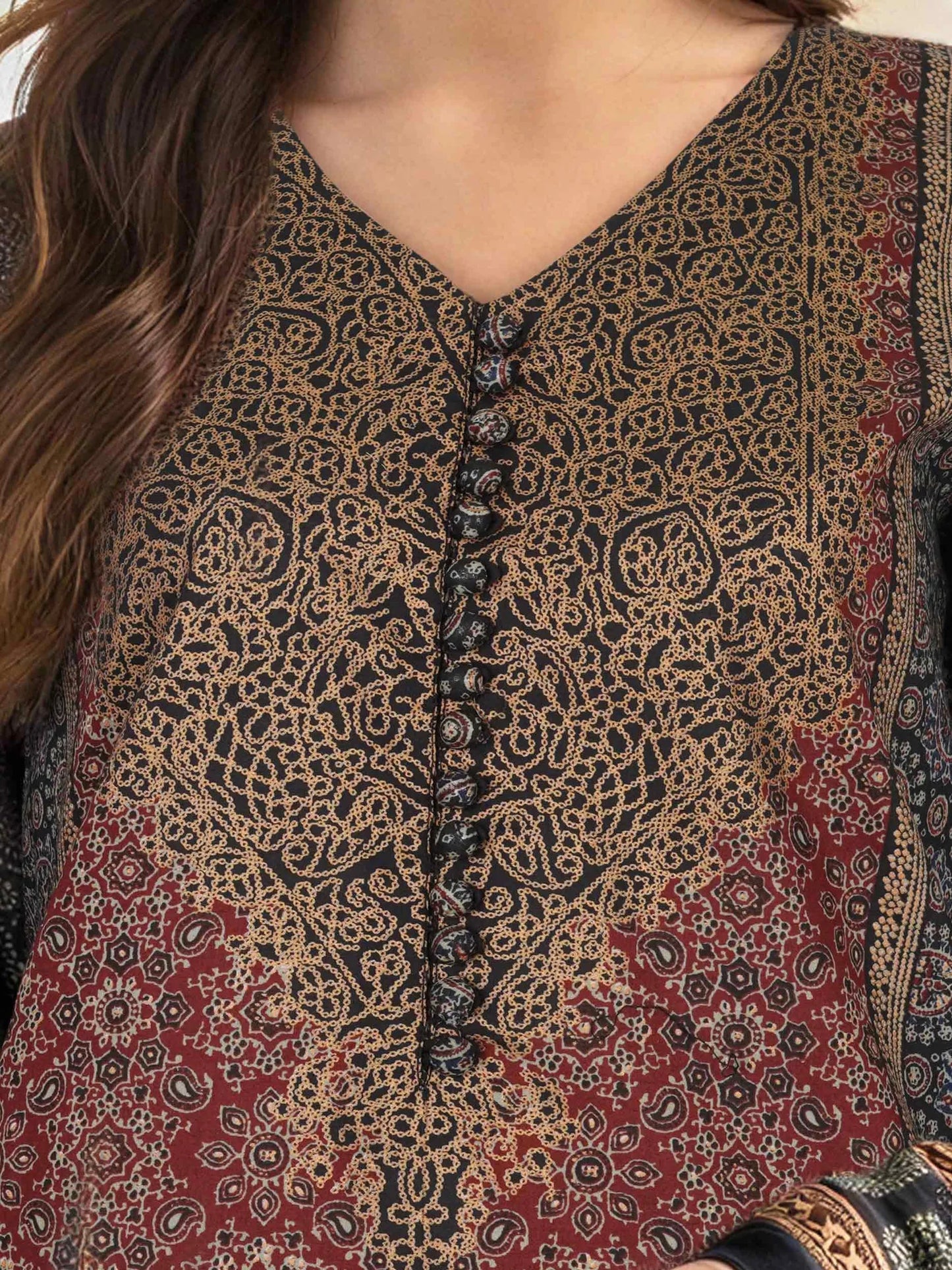 3 Piece Lawn Paste Suit (Unstitched)